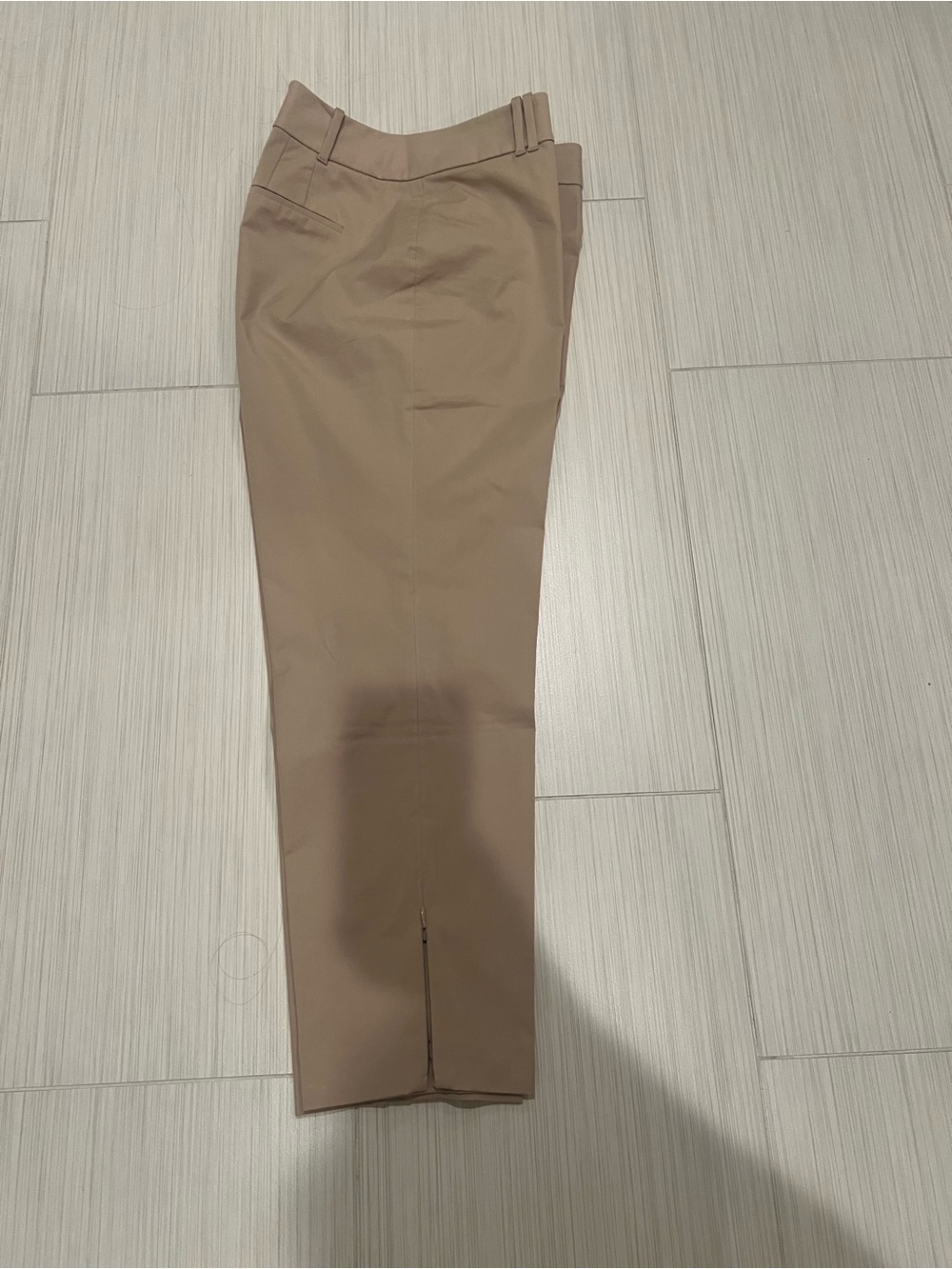 Timeless Ann Taylor Women's Cropped Dress Pants in Taupe